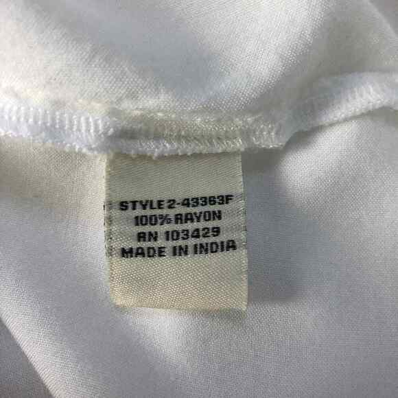 Anthropologie Cafe Marrahcoh Boho White Bell Sleeve Top Size Medium - Picture 9 of 11